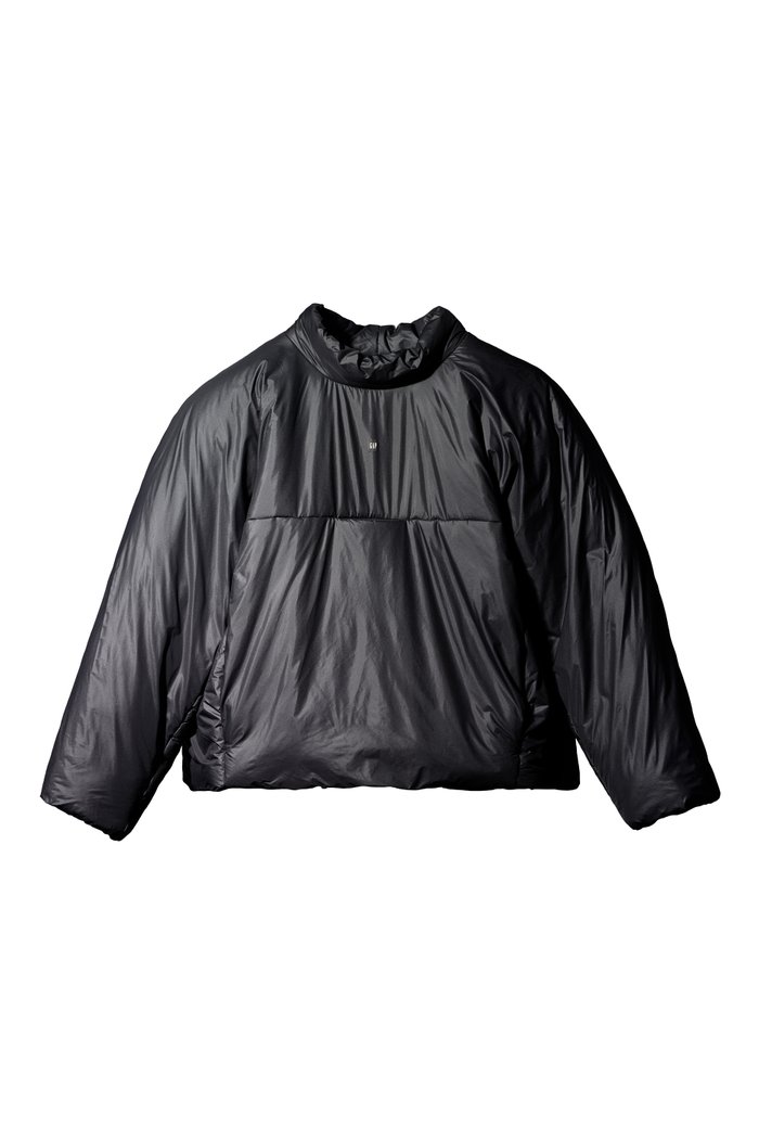 

Mock Neck Pullover in Stretch Nylon, Black