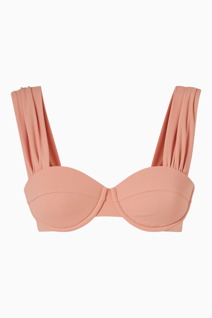 

Audrey Bikini Top in ECONYL, Pink