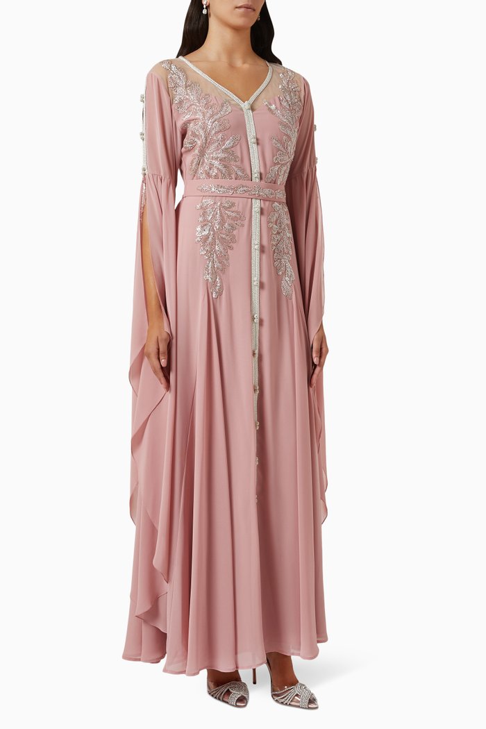 

Moroccan Kaftan in Chiffon, Pink