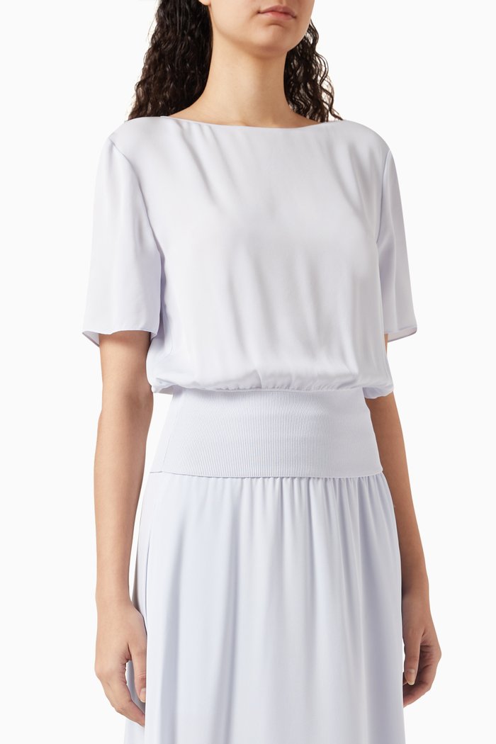 

Combo Top in Silk, Blue