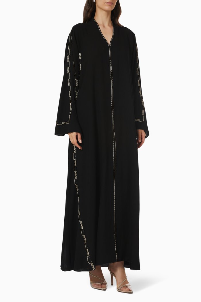 

Embellished Abaya, Black
