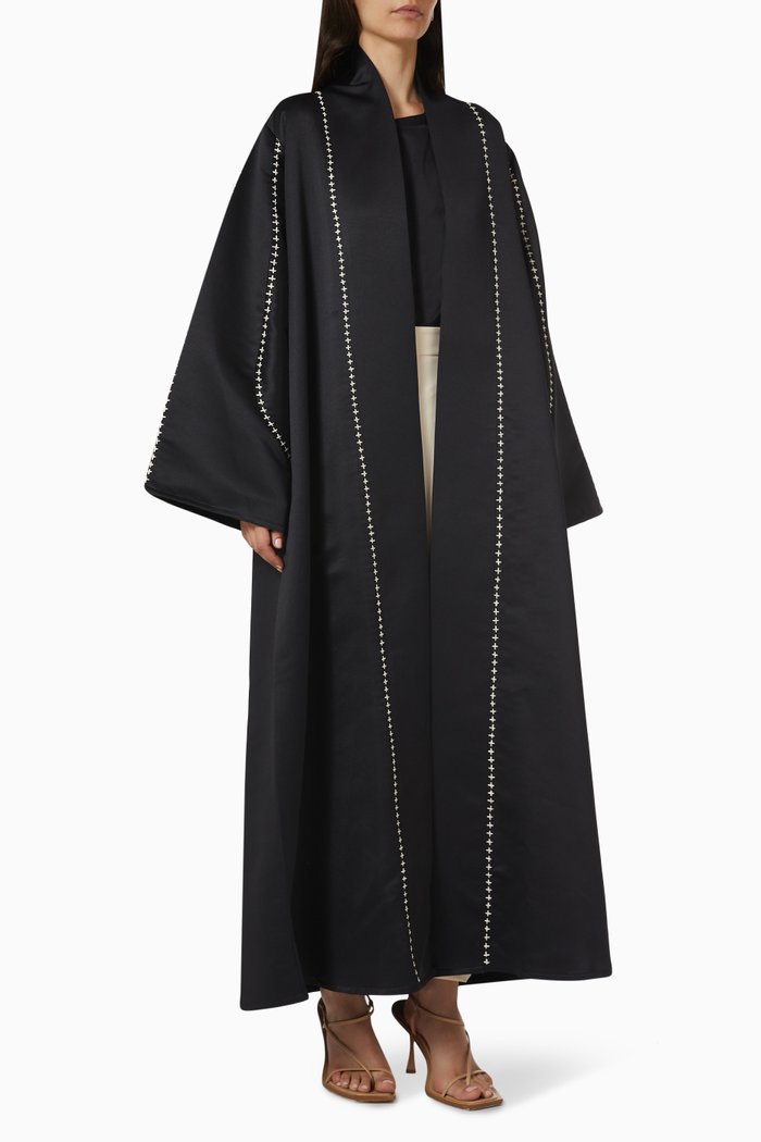 

Embroidered Abaya, Black