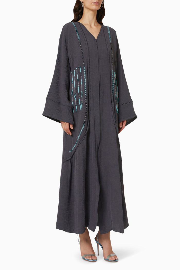 

Embellished Abaya, Black