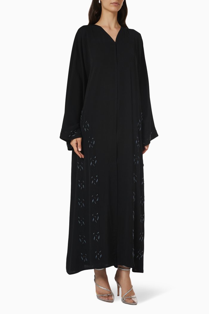 

Embellished Abaya, Black