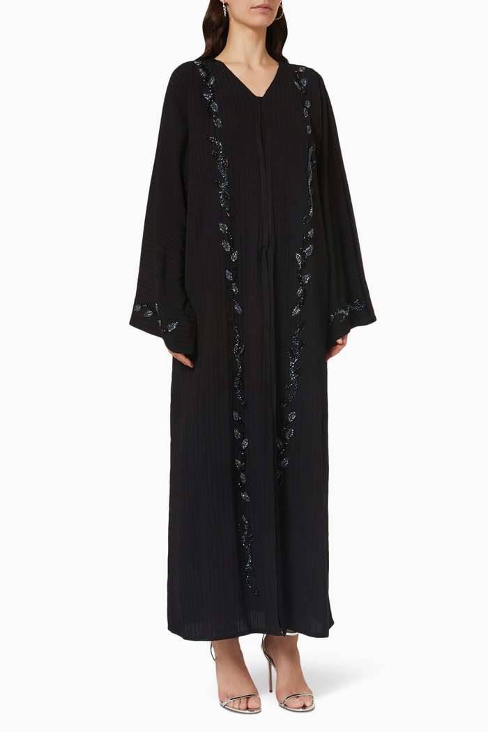 

Embellished Abaya, Black