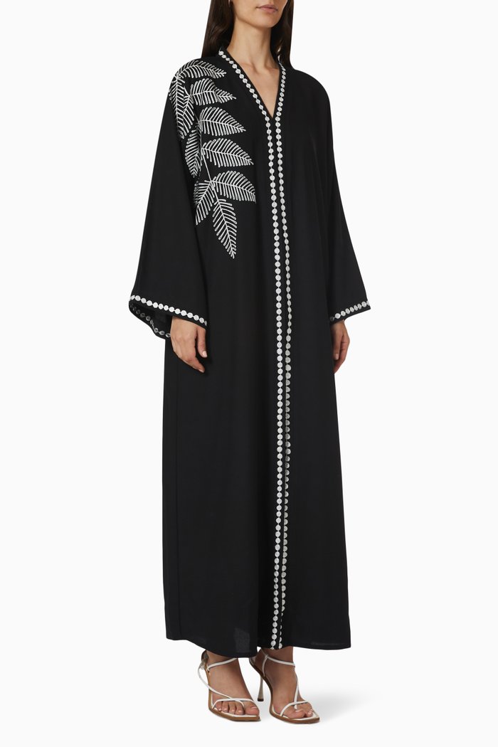 

Embellished Abaya, Black