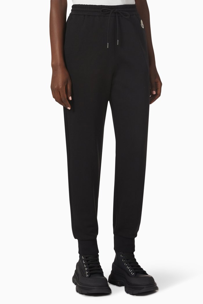 

Logo Patch Sweatpants in Cotton, Black