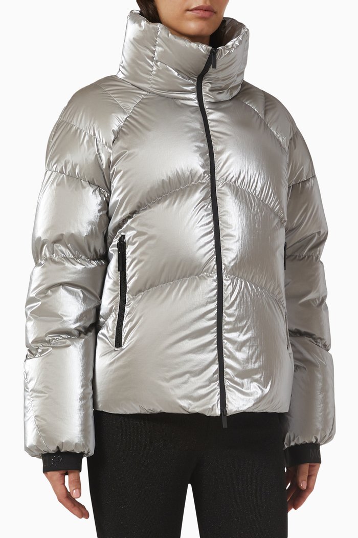 

Avoriaz Jacket in Padded Nylon, Silver