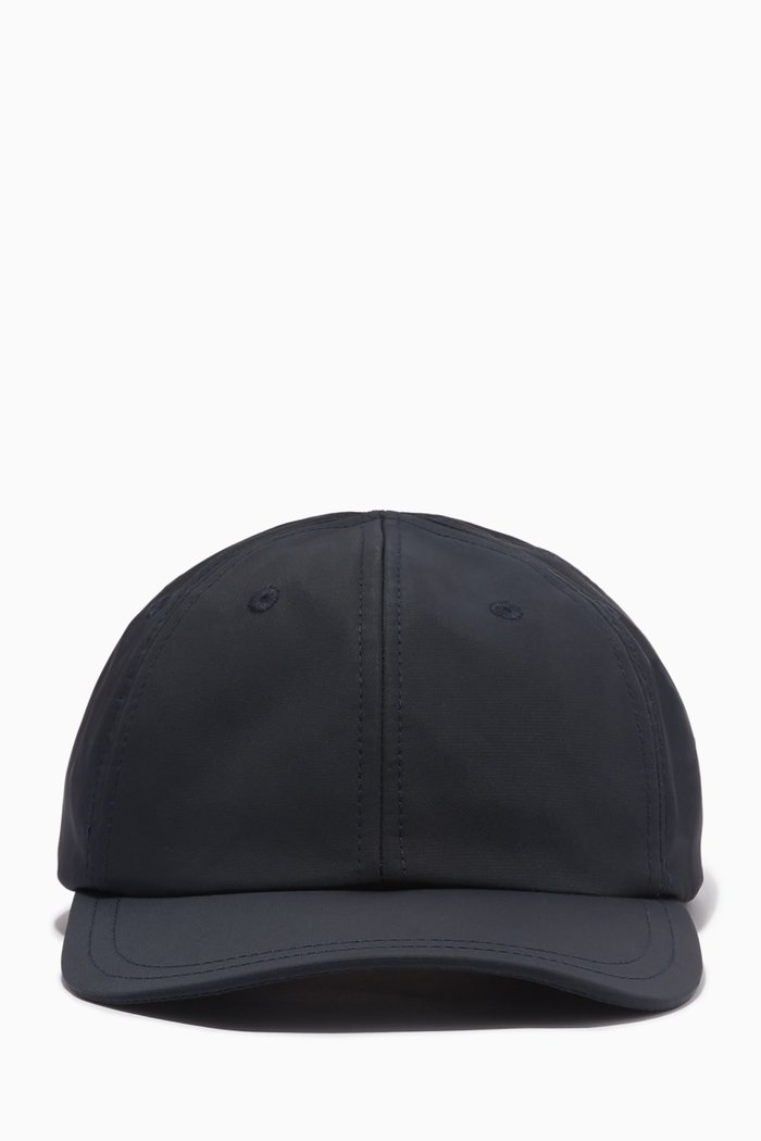Baseball Cap in Panama-texture Nylon, Blue