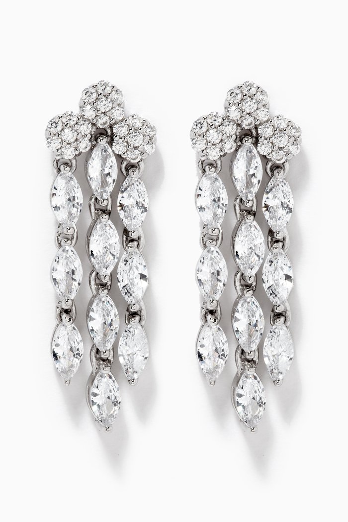 

Birch Drop Earrings, Silver