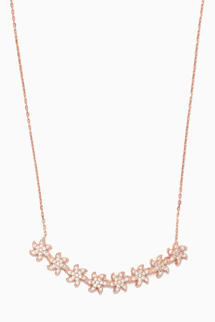 

Starfish Crystal Necklace, Rose gold