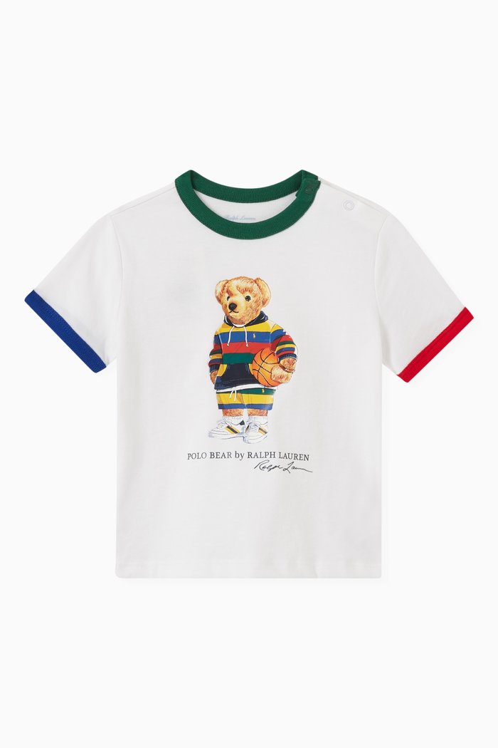 

Polo Bear T-shirt in Cotton, White