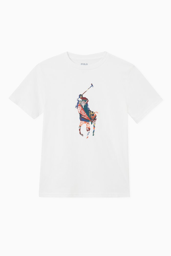 

Macro Logo T-shirt in Cotton, White