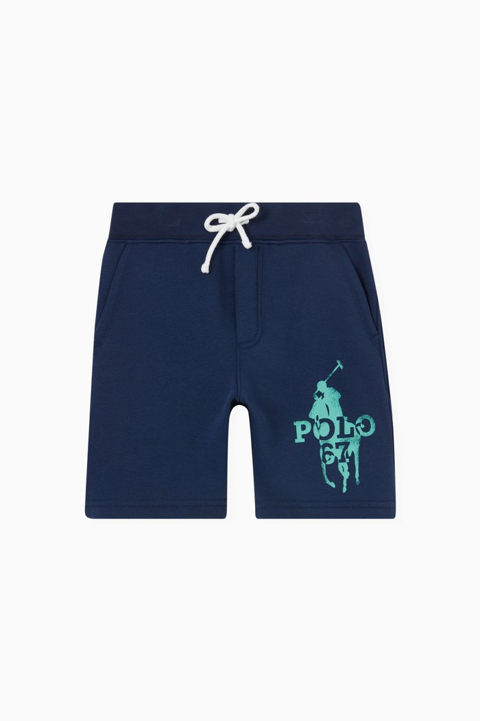 

Logo Shorts in Cotton, Blue