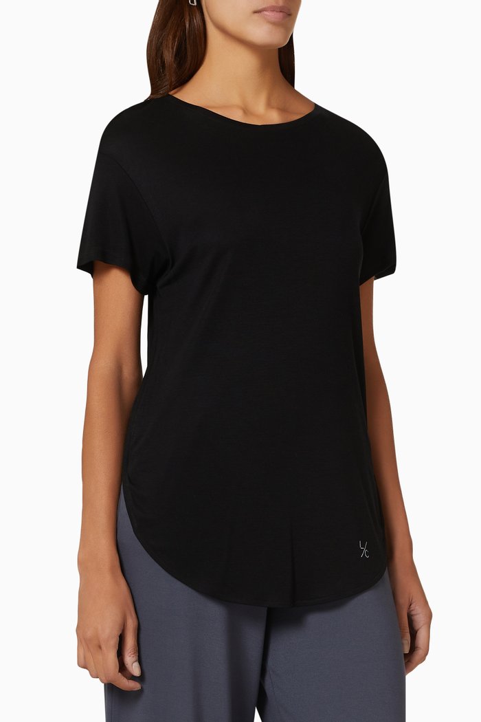 

Elevate Slouch T-shirt in Lyocell, Black