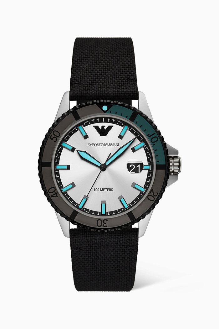 

Diver Quartz Watch, Black