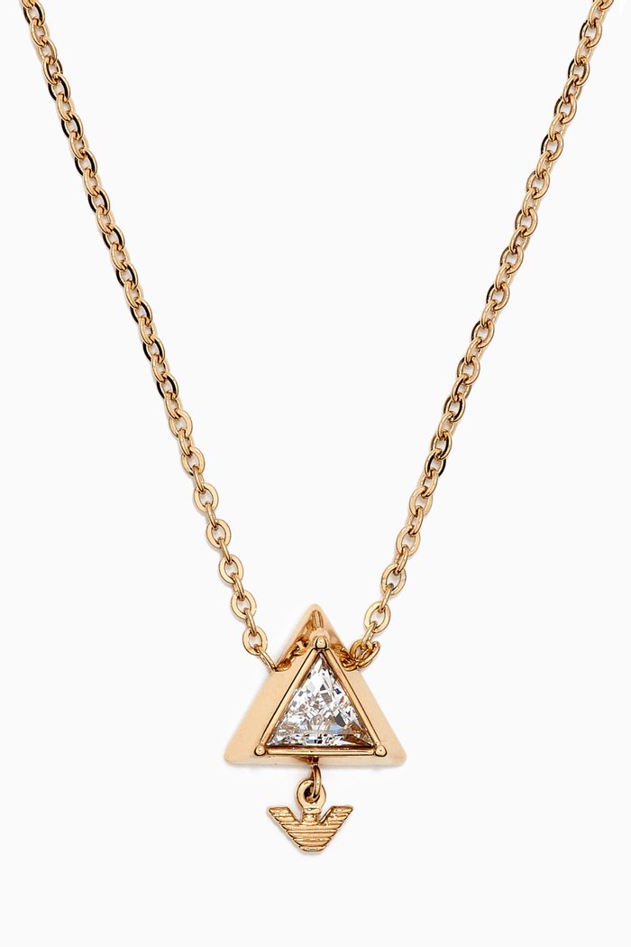 

EA Sentimental Necklace in Stainless Steel, Gold