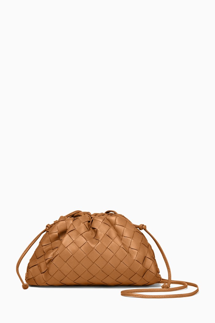 

The Mini Pouch in Intrecciato Nappa, Brown