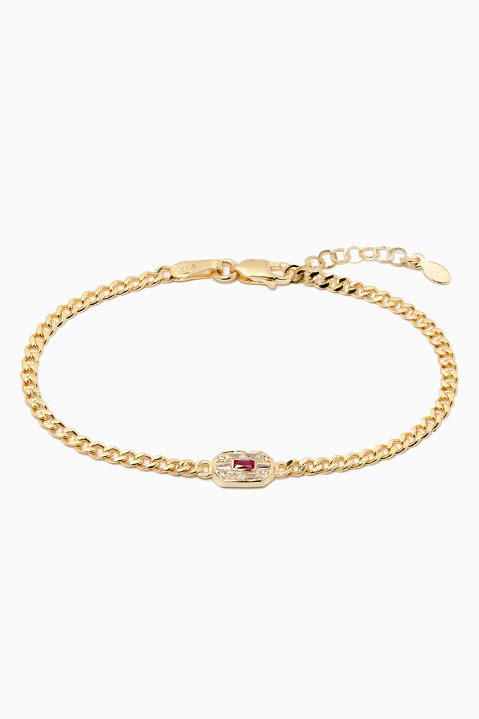 

Chain Bracelet in Gold-plated Brass