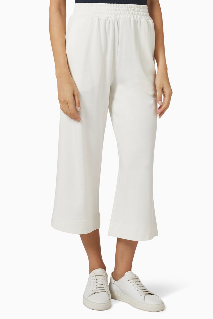 

Payton Culotte Sweatpants in Cotton Fleece, Neutral