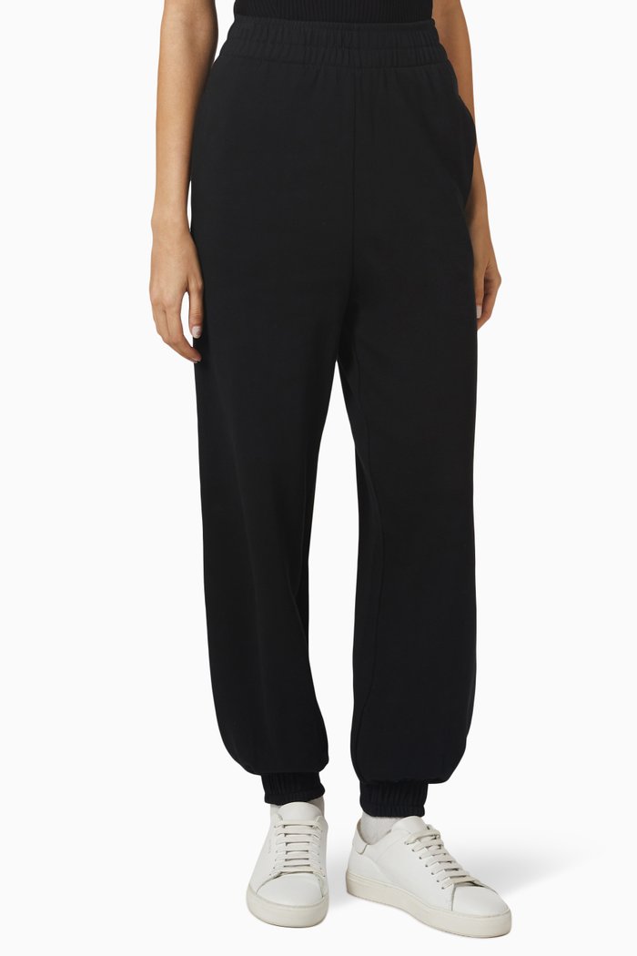 

Rylee Baggy Sweatpants in Cotton, Black
