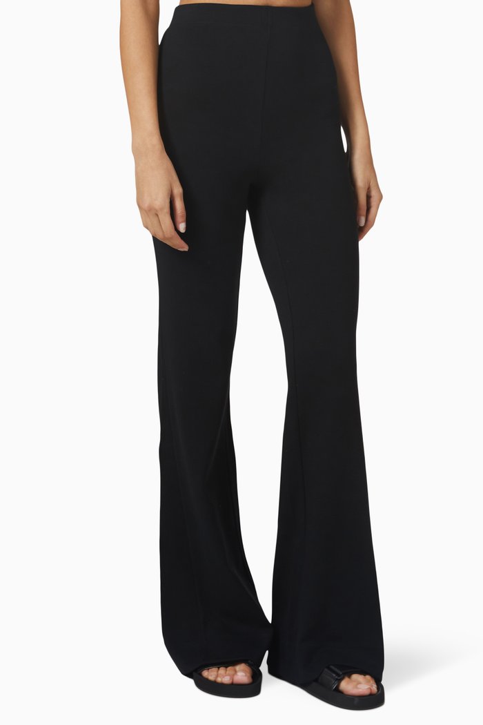 

Flare Pants in Organic Cotton, Black