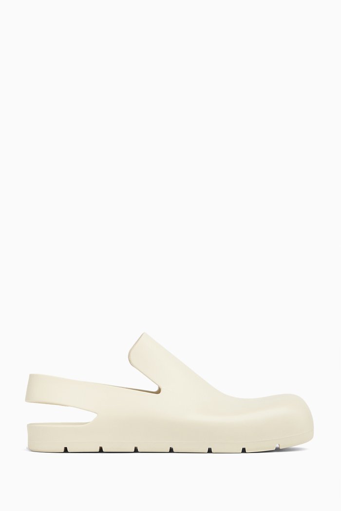 

Puddle Slingbacks in Biodegradable Rubber, White