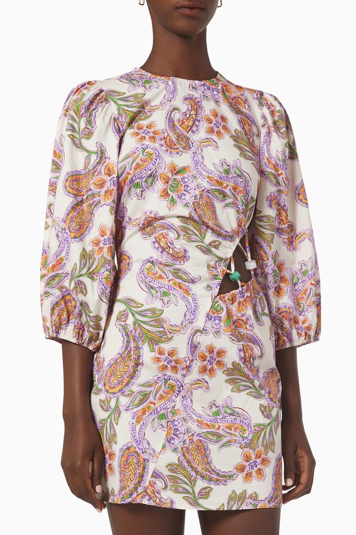

Sienna Mini Dress in Cotton, White