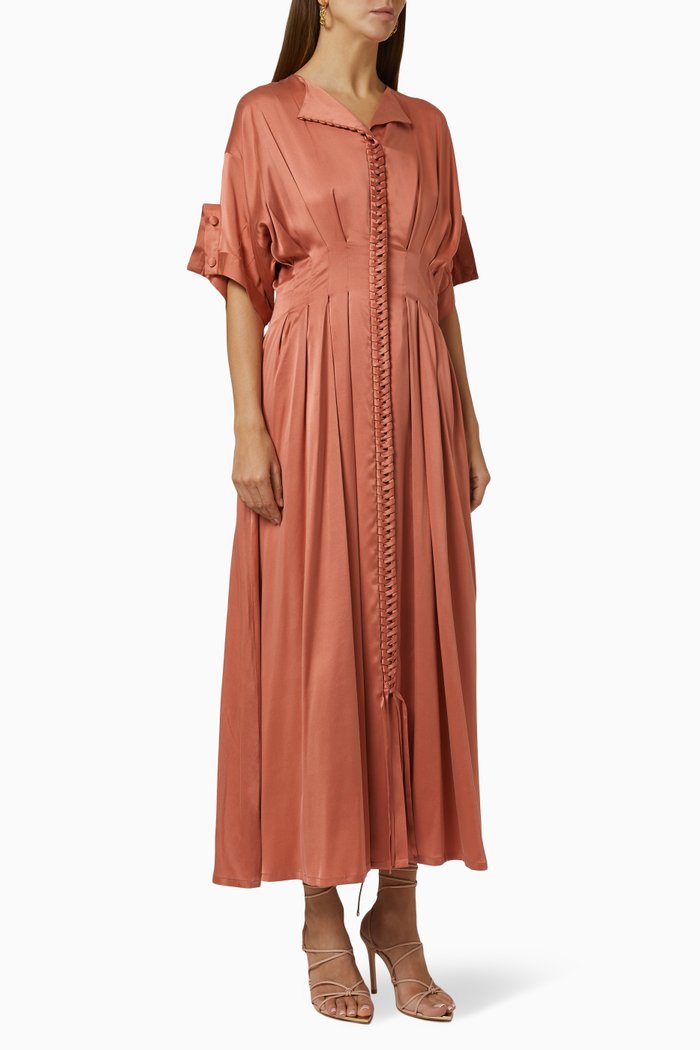

Braided Midi Dress, Orange