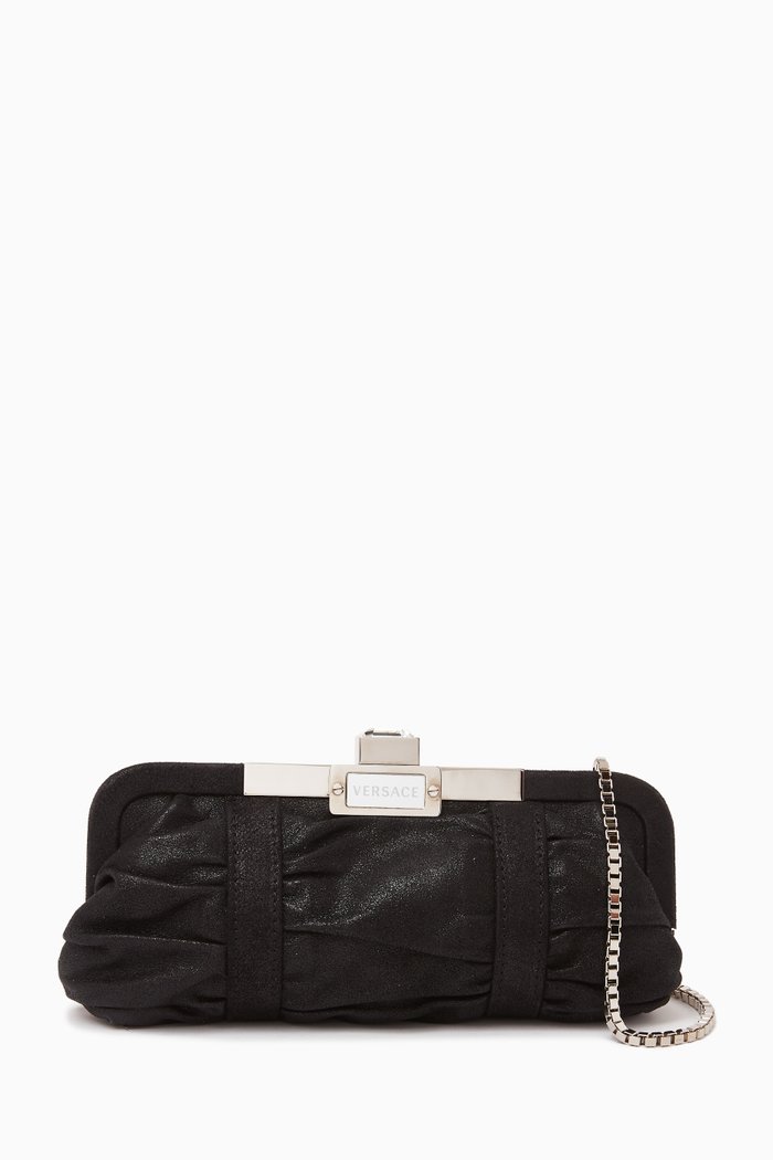 

Diamanté Clutch Bag, Black