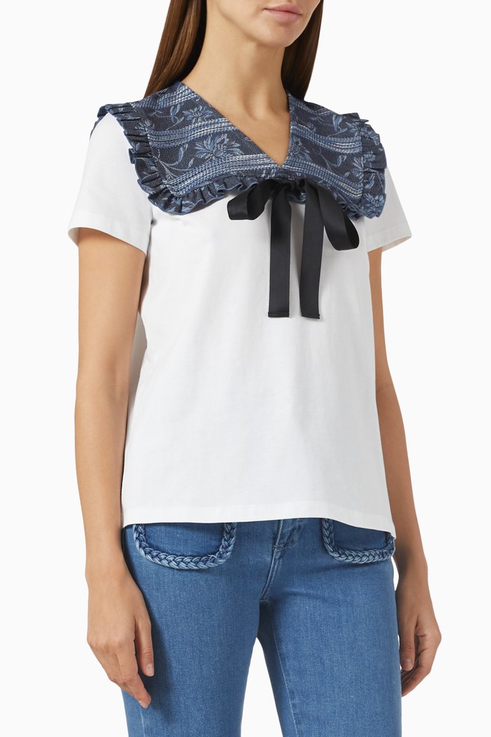 

Tipel Top in Cotton Jersey, White