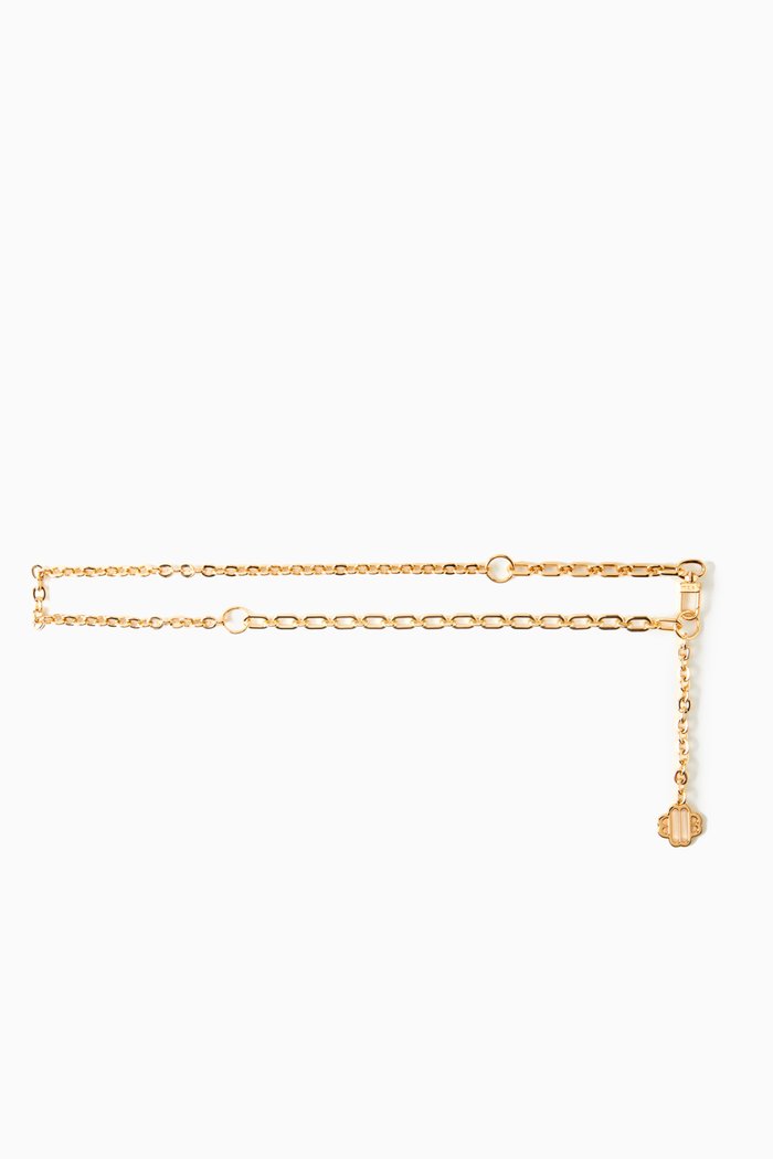 

Clover Logo Chain Belt, Gold