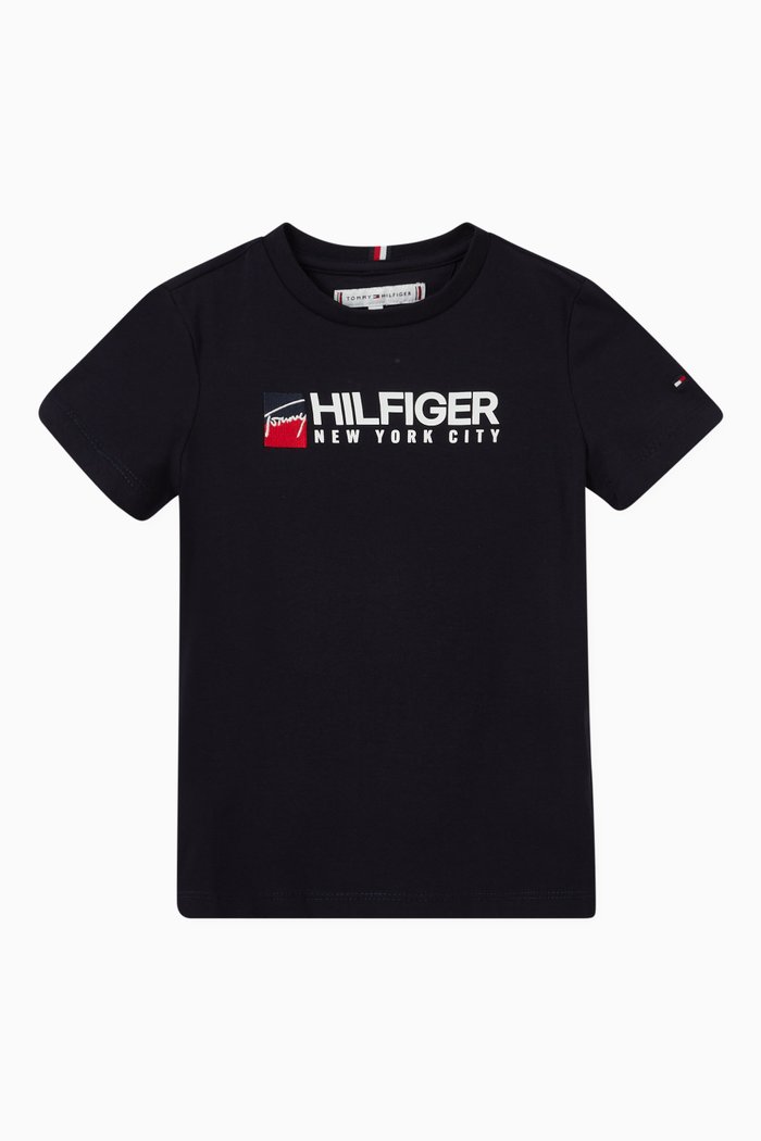 

Logo T-shirt in Cotton, Blue
