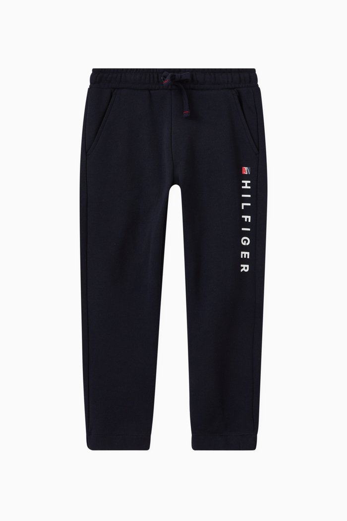 

Logo Drawstring Sweatpants in Cotton & Polyester, Blue