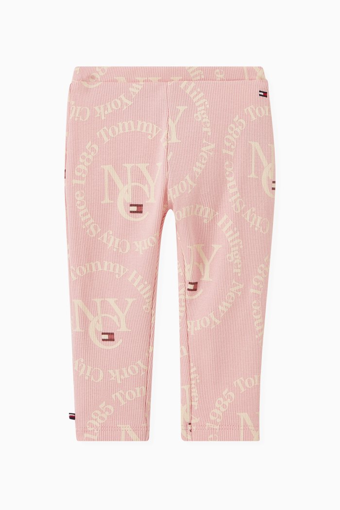 

Logo Leggings in Cotton, Pink