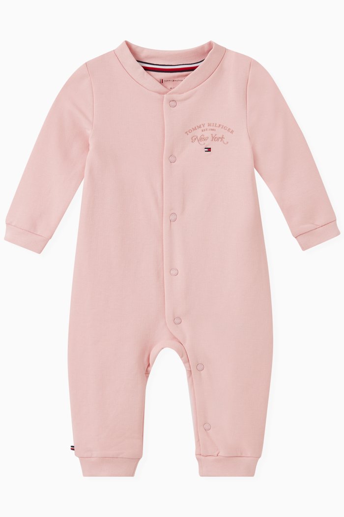 

Logo Sleepsuit in Cotton, Pink