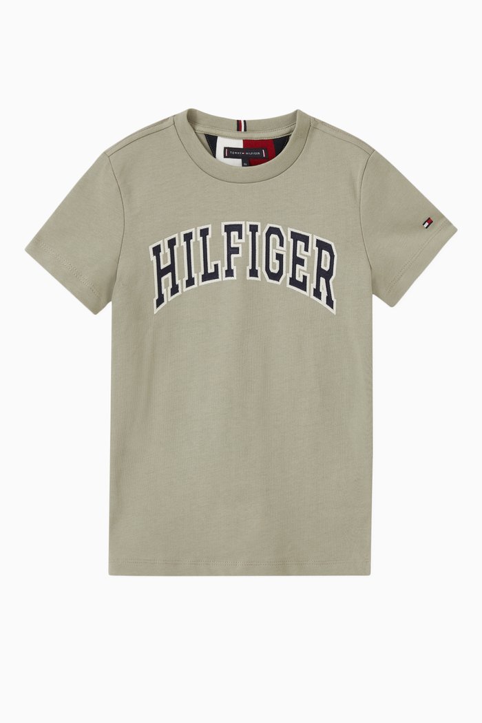 

Logo-print T-Shirt in Jersey, Green