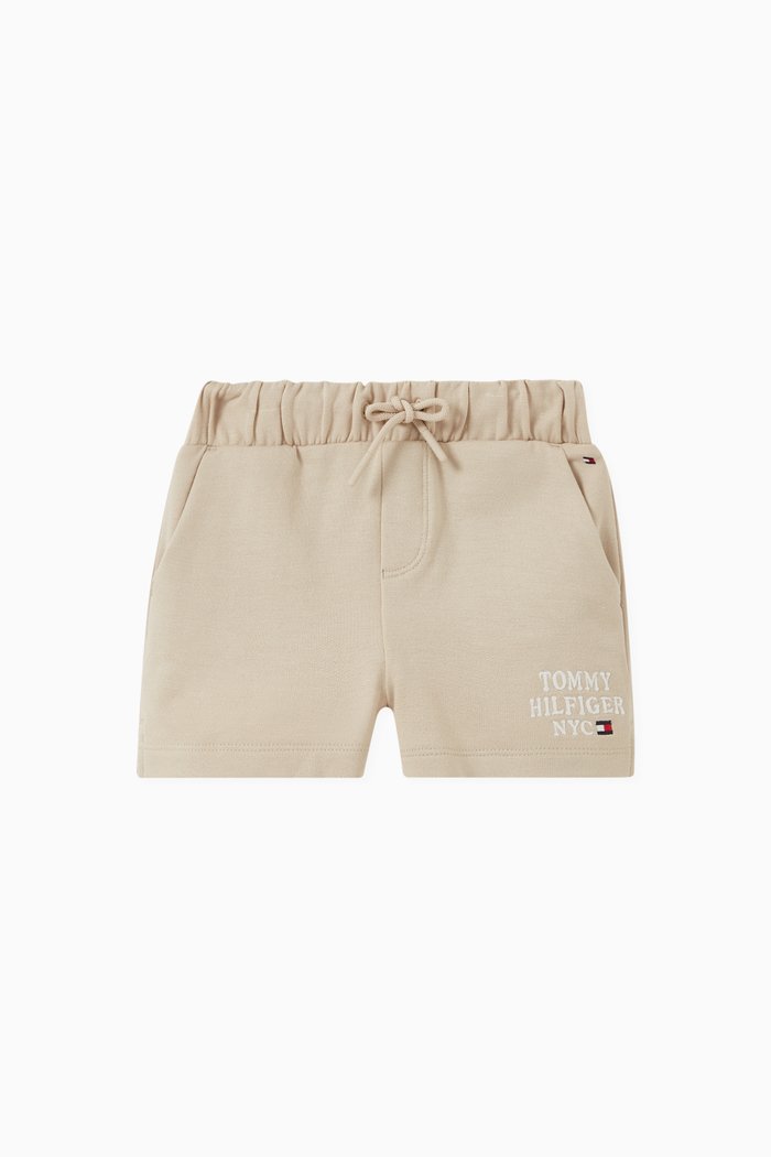 

Logo Embroidery Sweat Shorts, Neutral