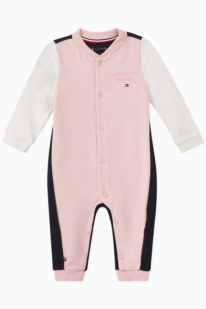 

Colourblock Sleepsuit in Jersey, Pink