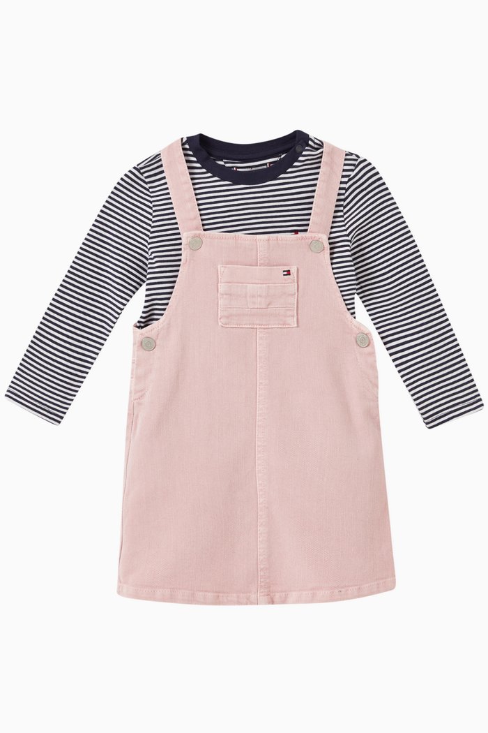 Dungarees in Denim, Set of Two, Pink