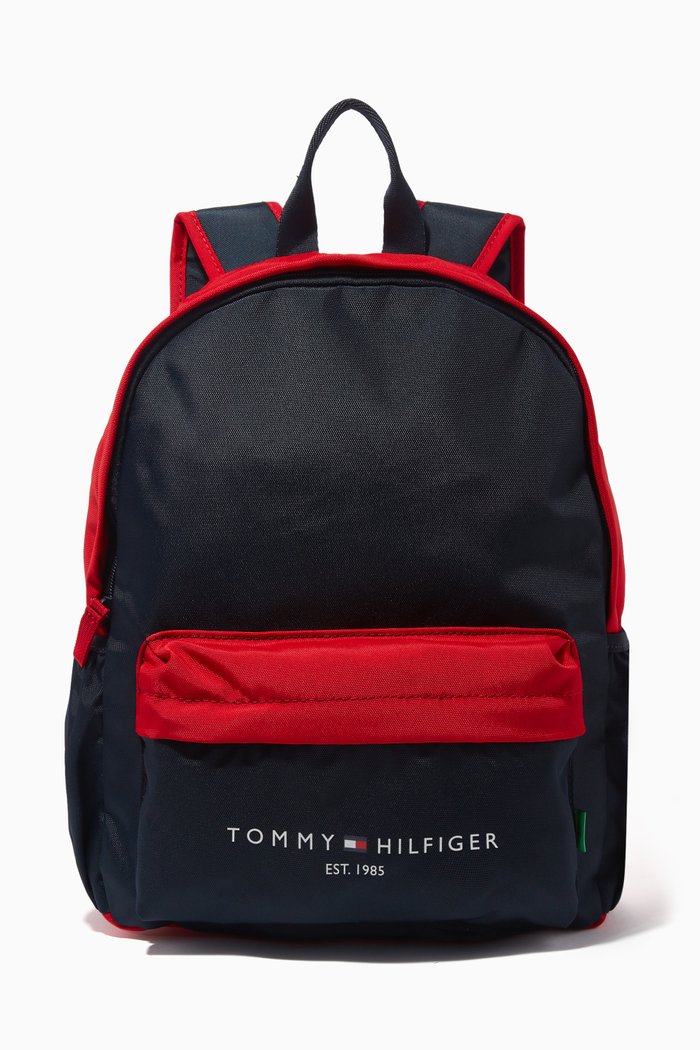 

TH Established Logo Backpack in Recycled Canvas, Blue
