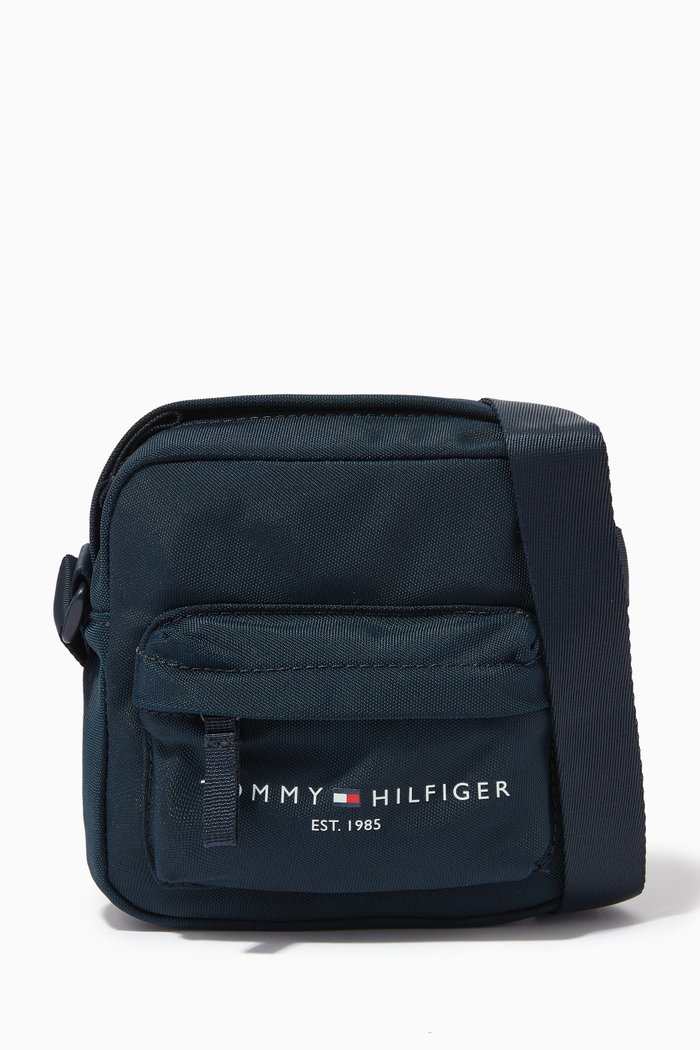

Th Established Crossbody Bag in Recycled Fabric, Blue