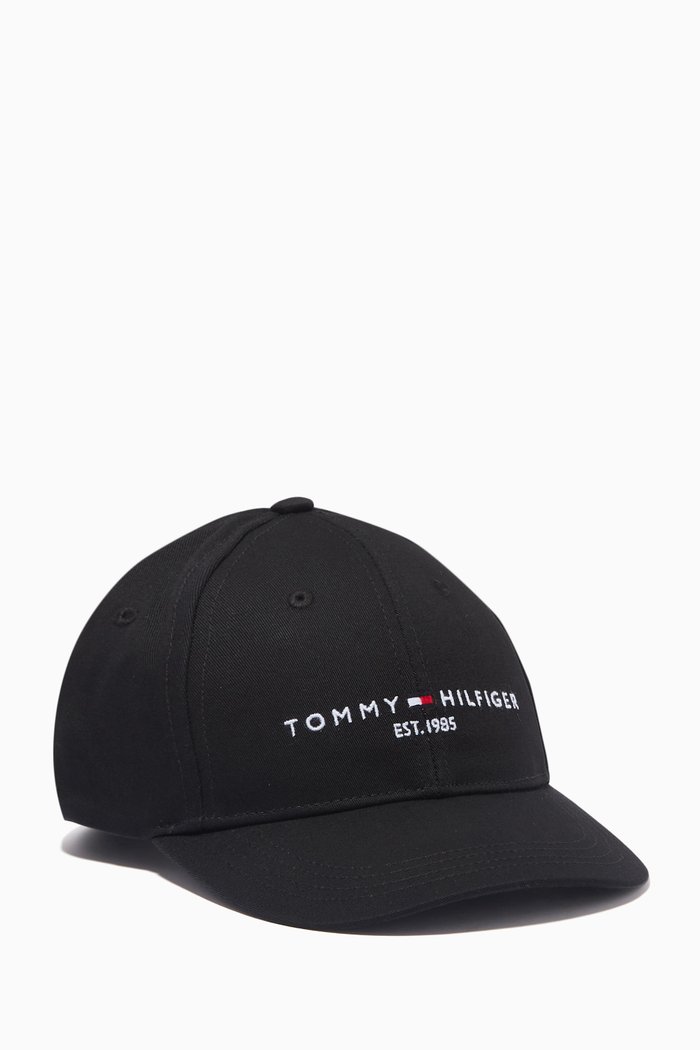 

TH Established Logo Embroidery Cap in Organic Cotton Twill, Black