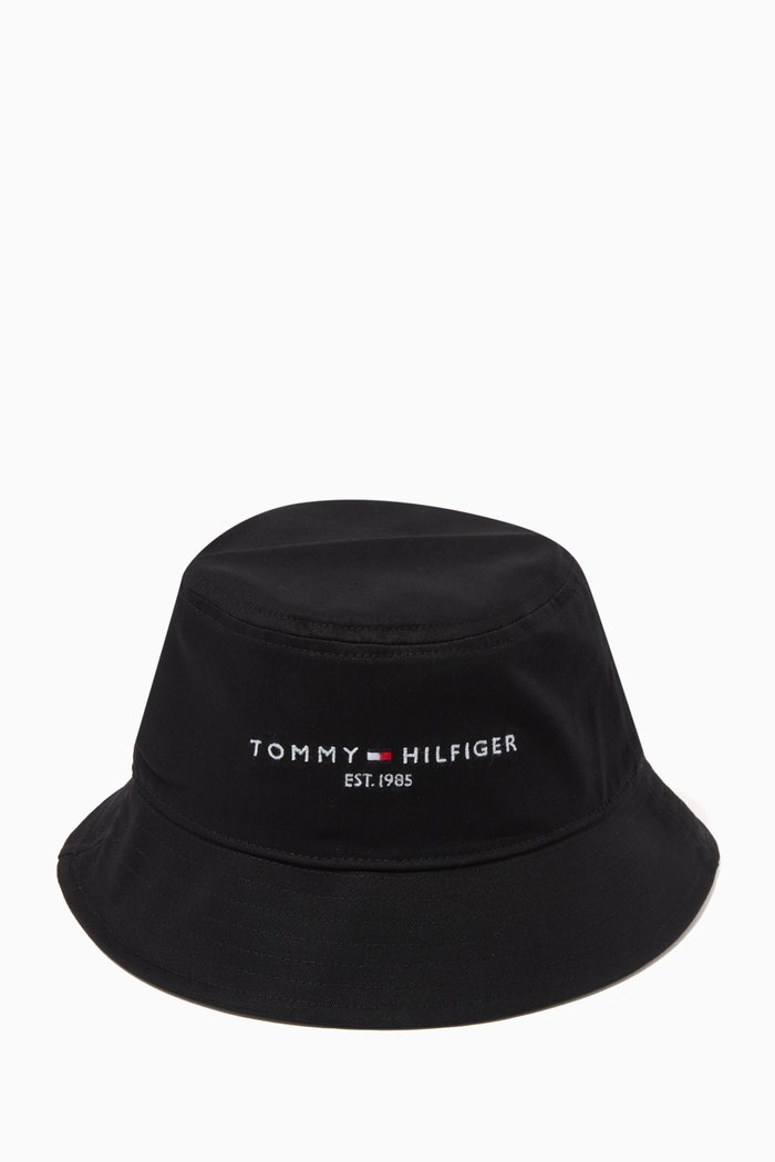 

TH Established Bucket Hat in Organic Cotton Twill, Black