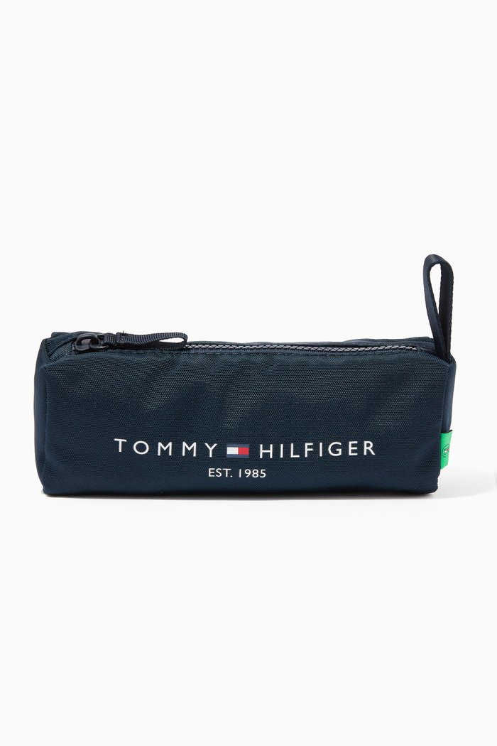 

TH Established Pencil Case in Recycled Fabric, Blue