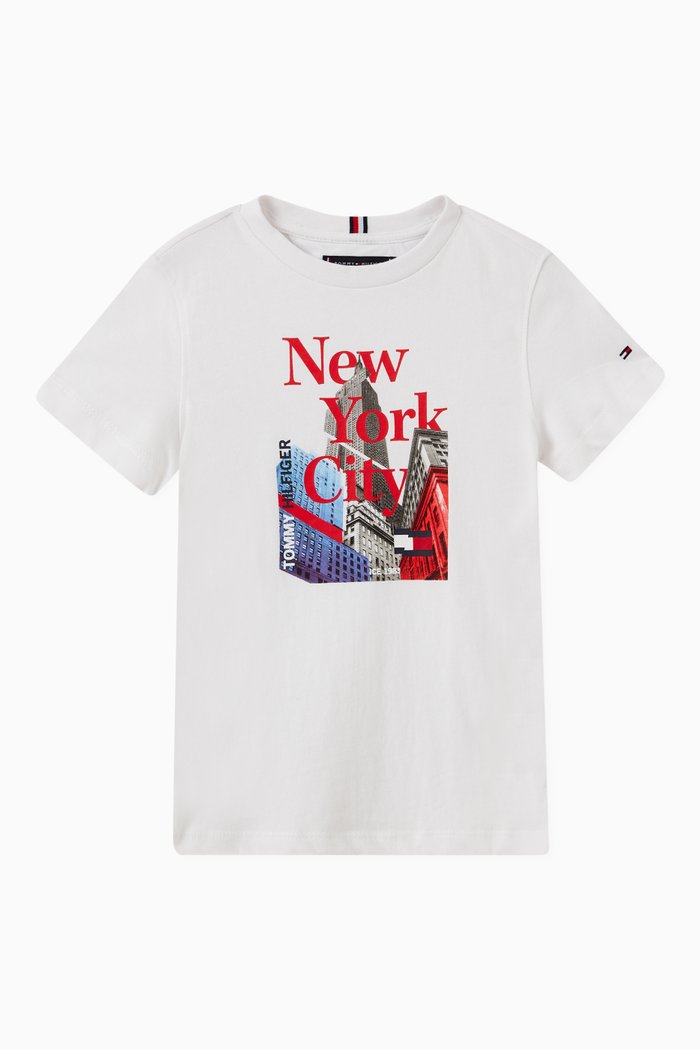 

NYC Logo T-shirt in Organic Cotton, White