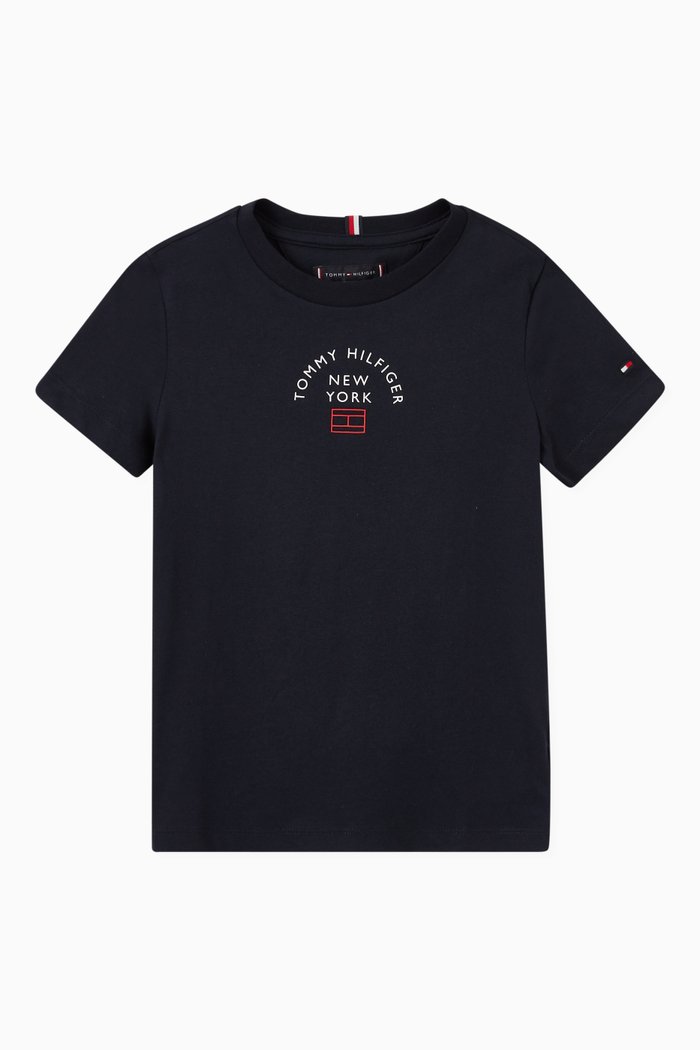 

Arch Logo T-shirt in Cotton, Blue
