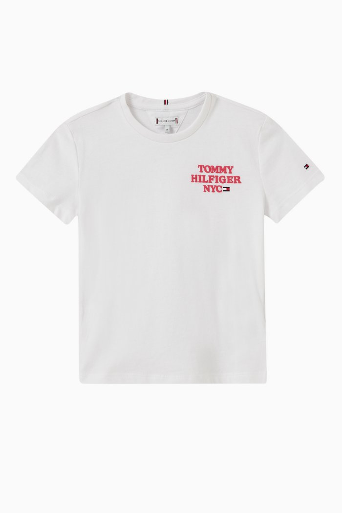 

NYC Logo T-shirt in Cotton & Polyester, White