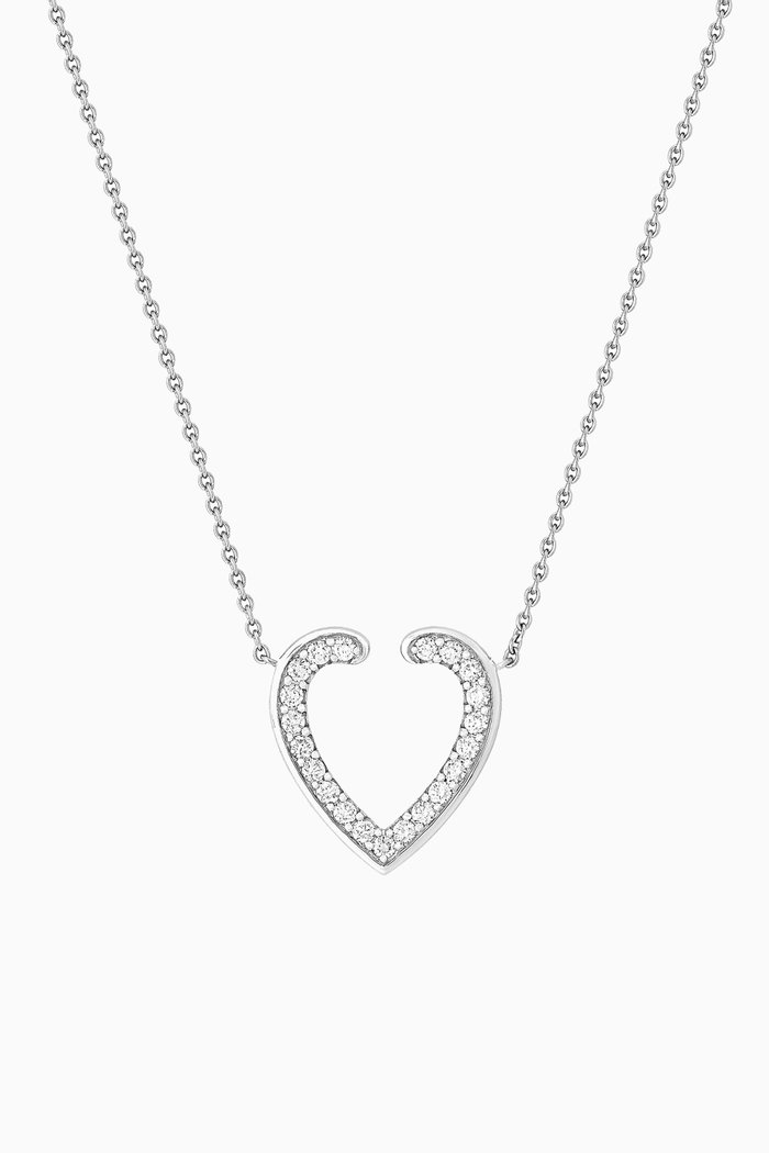 

Aloria Diamond Pendant Necklace in 18kt White gold