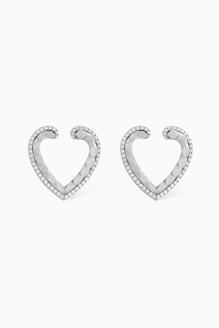 

Aloria Diamond Stud Earring in 18kt White Gold